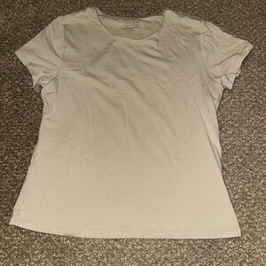 Tahari Soft Cream Short Sleeve Tee